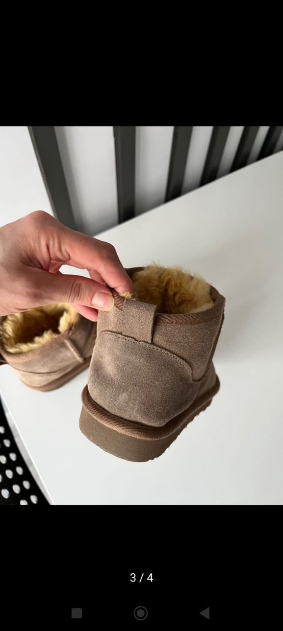 Bej Süet Kadın Kürklü Dolgu Topuk Bot Lutvelizade - Görsel 3