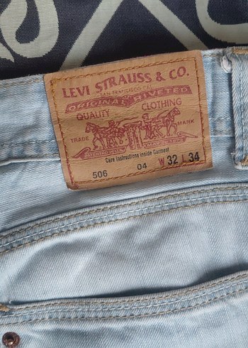 Levis Levi Strauss Co Acik Mavi Denim Jean
