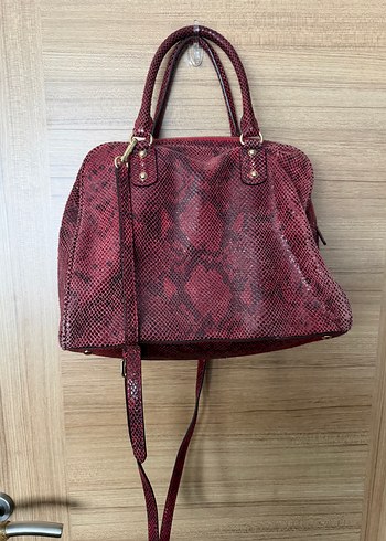 Michael Kors Bordo Yilan Desenli Sik El Cantasi