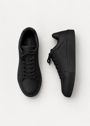 Zara Siyah Minimal Sneaker