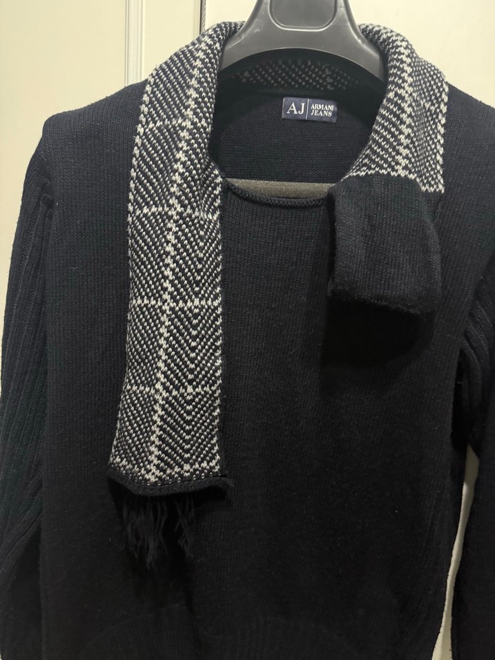 Armani Jeans Erkek Siyah Triko Kazak — görsel 3/5