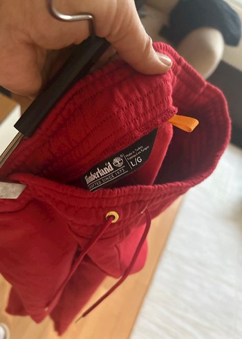 Timberland Kırmızı Rahat Kesim Fermuarlı Erkek Eşofman Altı - Görsel 5