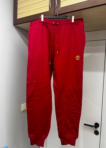 Timberland Kırmızı Rahat Kesim Fermuarlı Erkek Eşofman Altı - Görsel 2