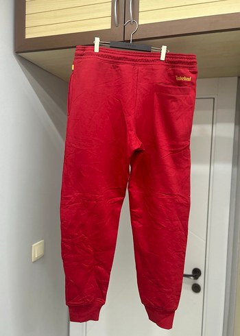 Timberland Kırmızı Rahat Kesim Fermuarlı Erkek Eşofman Altı - Görsel 3