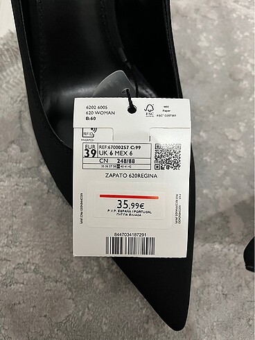 39 Beden siyah Renk Stiletto