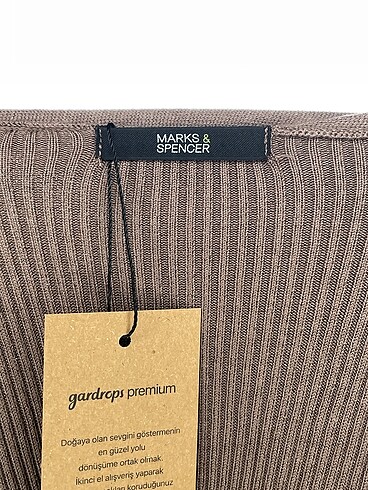 44 Beden kahverengi Renk Marks & Spencer Hırka %70 İndirimli.