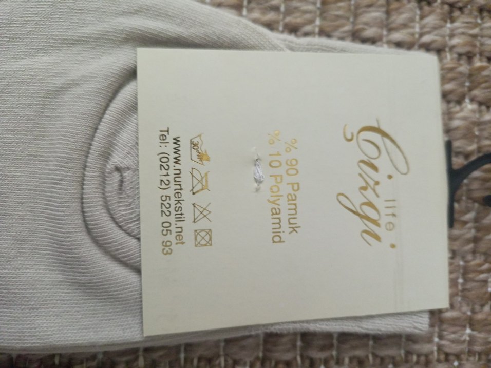 Bej rengi erkek çorabı - Görsel 3