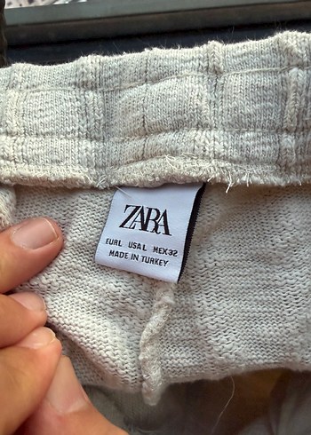 Zara Ekru Orgu Triko Pantolon