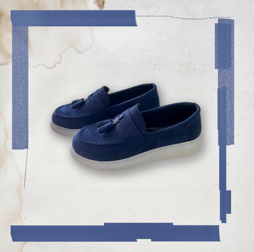 Süet Püsküllü Erkek Çocuk Loafer Ayakkabı - Görsel 2