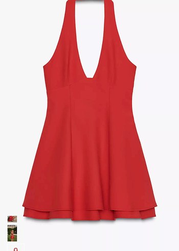 Zara halter yaka elbise - Görsel 2