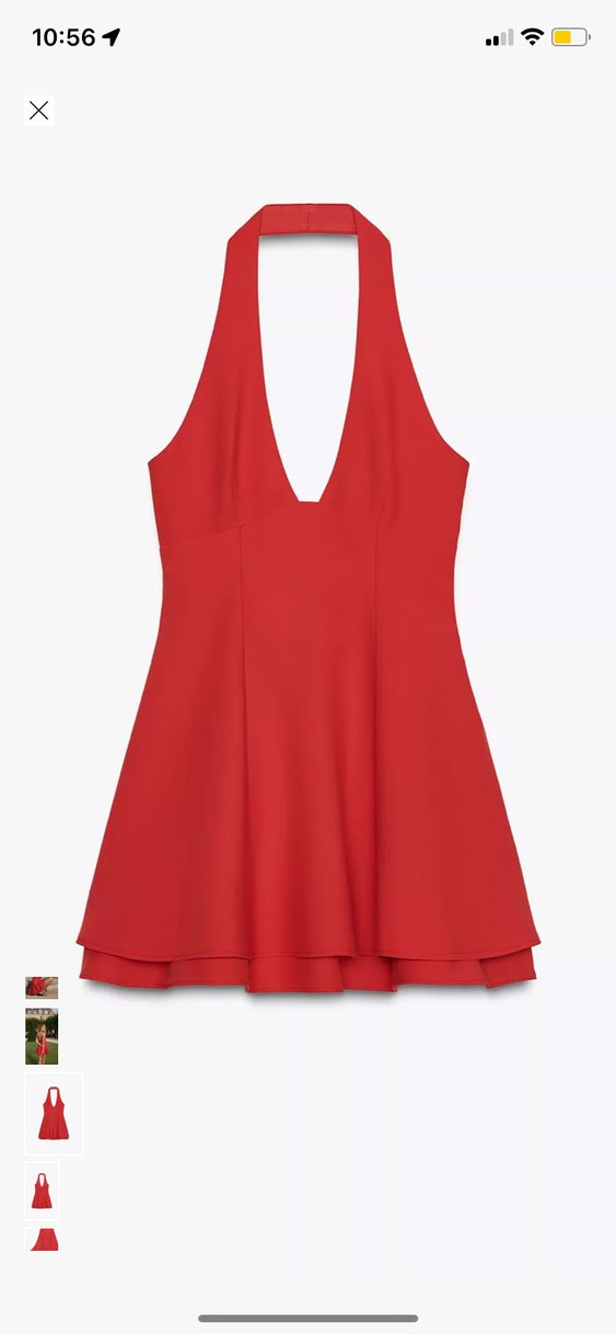 Zara halter yaka elbise - Görsel 2