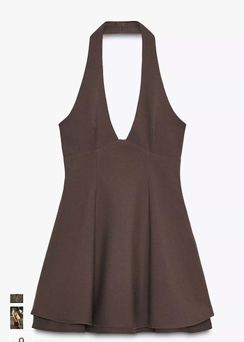 Zara çift katmanlı elbise - Görsel 3