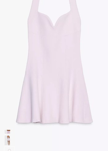 Zara Halter Yaka Elbise - Görsel 4