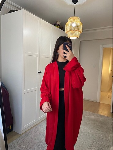 diğer Beden Kimono kırmızı