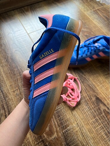 38 Beden Adidas Mavi Pembe Gazelle Indoor