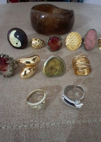 American Vintage Bohem Ve Modern Tasli Yuzuk Seti