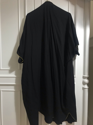 Siyah ince kimono