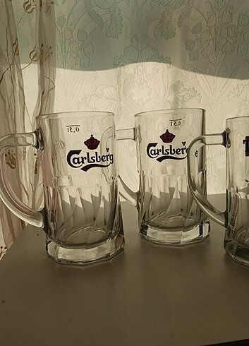 Orijinal Carlsberg ve Tuborg bira bardağı 