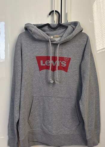 Levis Levi S Gri Melanj Kapusonlu Sweatshirt