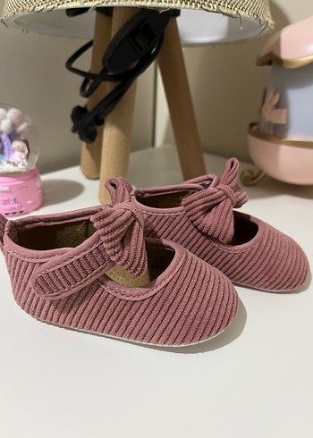 Kız Çocuk Pembe Fiyonk Detaylı Babet - Görsel 2