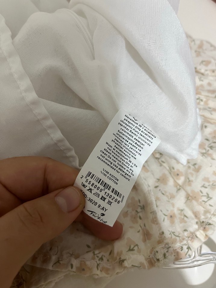 Nakışlı Pamuklu Kız Çocuk Elbise - Görsel 2