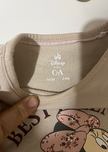 Kız Bebek Baskılı Pamuklu Sweatshirt - Görsel 2