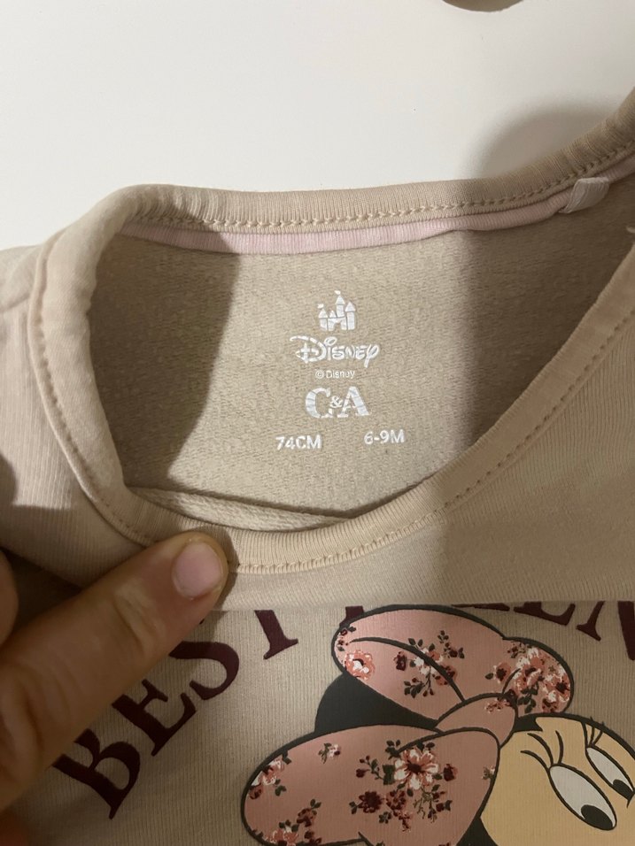 Kız Bebek Baskılı Pamuklu Sweatshirt - Görsel 2