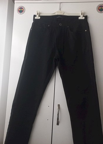 Erkek Siyah Regular Fit Denim Pantolon - Görsel 2