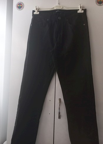 Erkek Siyah Regular Fit Denim Pantolon - Görsel 4