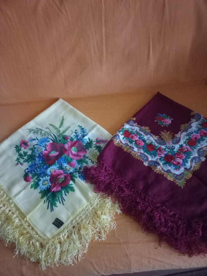 Bordo Sarı Detaylı Kadın Eşarp - Görsel 2