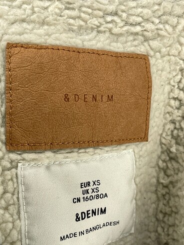 xs Beden çeşitli Renk Denim&Co Kot Ceket %70 İndirimli.