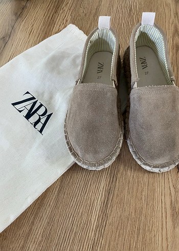 Zara Bej Suet Espadril Terlik