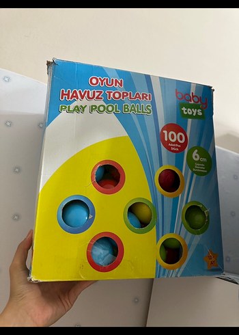 100 Parça Renkli Oyun Havuz Topları