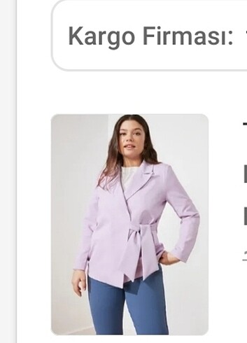 Trendyolmilla lila blazer ceket 