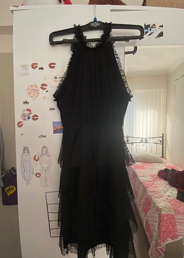 Siyah kısa elbise - Görsel 2