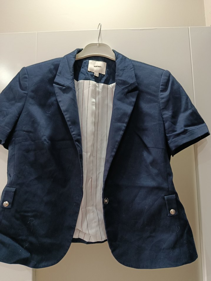 Koton ceket Lacivert Kısa Kollu Kadın Blazer — görsel 3/6