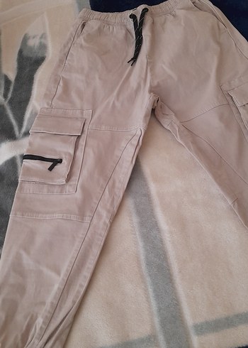 Bej Bol Kesim Pantolon