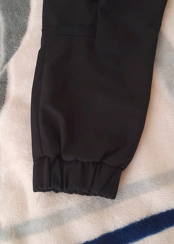 xl Beden Siyah Fermuarlı Rahat Pantolon