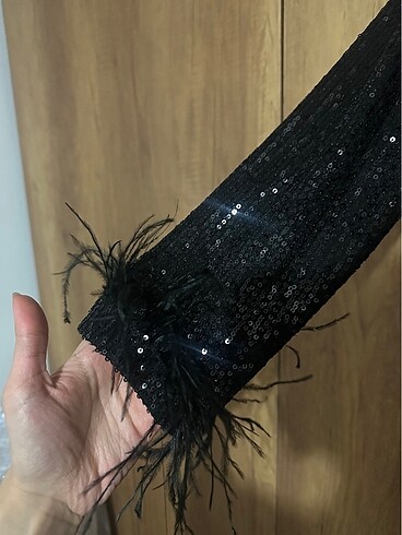 Tesettür pul payet abiye elbise - Görsel 6