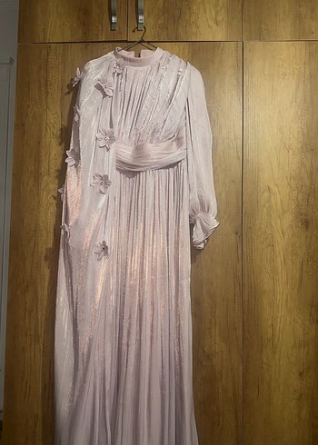 Pudra tesettür abiye - Görsel 3