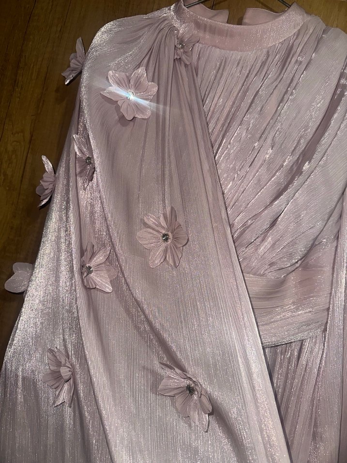 Pudra tesettür abiye - Görsel 5