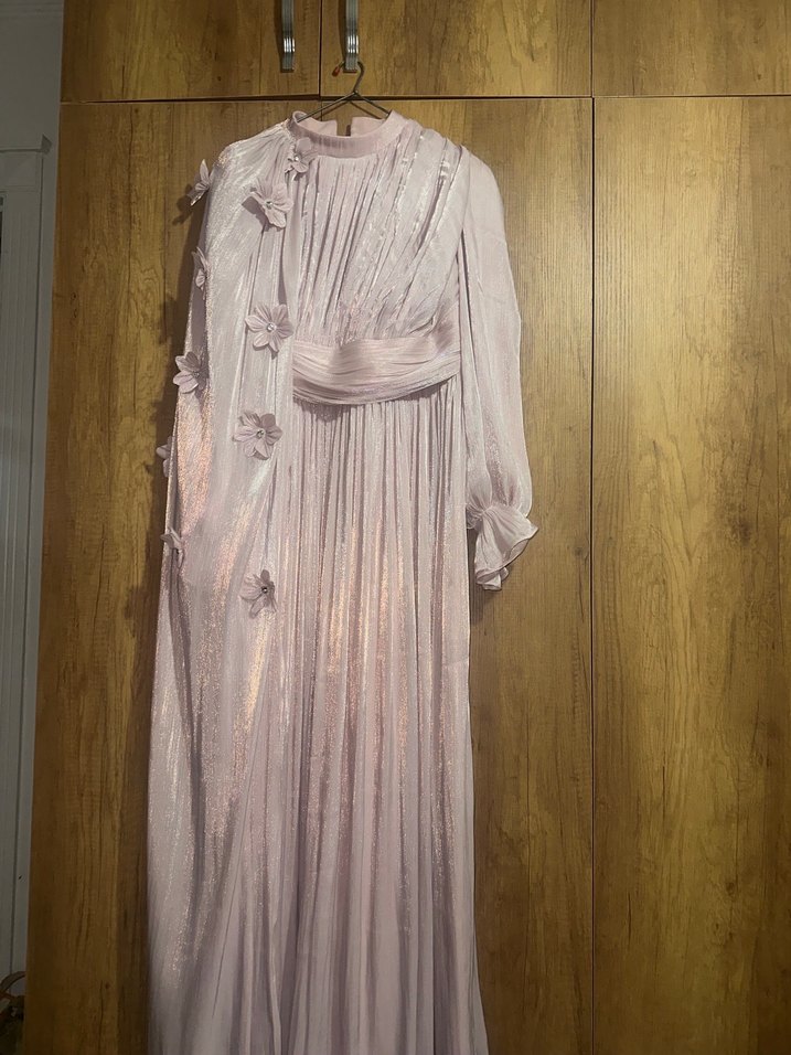 Pudra tesettür abiye - Görsel 3