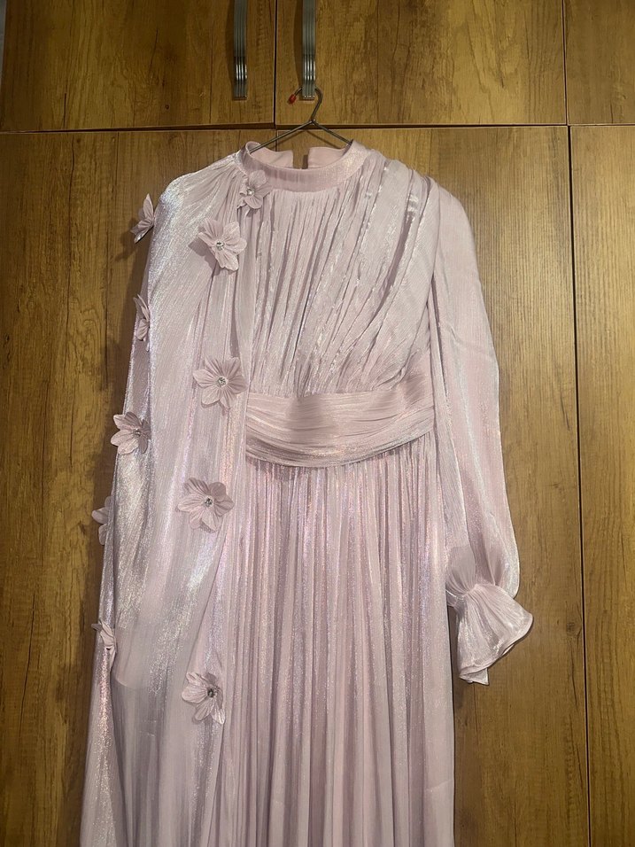 Pudra tesettür abiye - Görsel 2