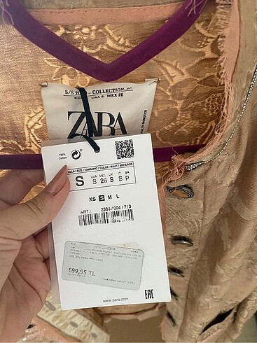 s Beden beyaz Renk Zara blazer ceket