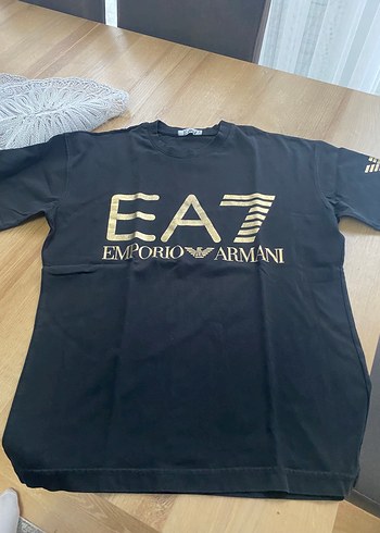 Emporio Armani Ea7 Emporio Armani Siyah Logo Tisort