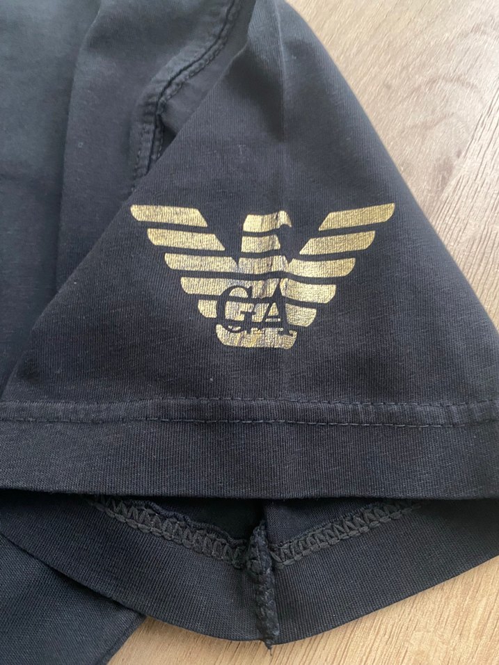 EA7 Emporio Armani Siyah Logo Tişört — görsel 2/2
