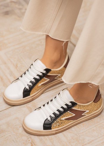 Golden Goose Deluxe Kahverengi Bağcıklı Spor Ayakkabı