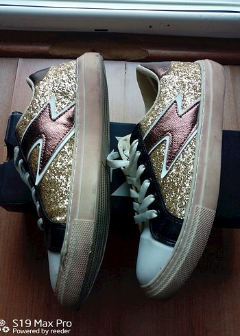38 Beden altın Renk Golden Goose Deluxe Kahverengi Bağcıklı Spor Ayakkabı