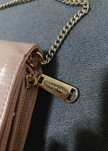 Beden ten rengi Renk Açık pembe Deri Fermuarlı Kadın Portföy Çanta