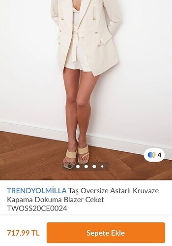 36 Beden ten rengi Renk Hiç kullanılmamış blazer ceket